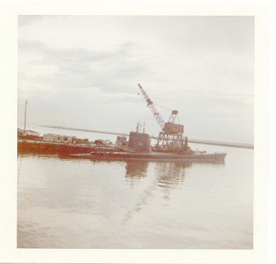 USS Spikefish SS-404 starred in Operation Petticoat.  Shown here striped and 
ready to staem out to be used as a target
