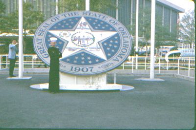 1964 New York Worlds Fair.   Found My state of Oklahoma.  

 Alex
