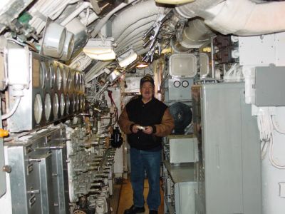 Juan Juaregui inside the sub
