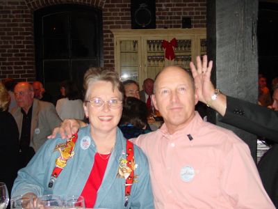 Nancy and Bruno Bishop with Clint Allen's big hand!!
