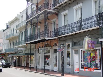 Galatoure's Restaurant and beautiful ironwork of New Orleans.
