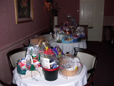 Those wonderful baskets from each shipmate's home state.
