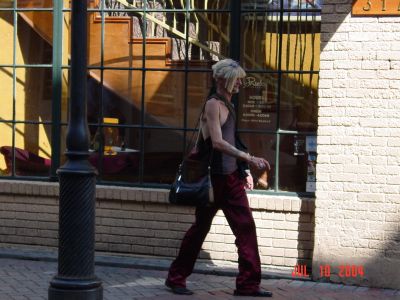 "Local Bourbon Street working girl or......guy"
