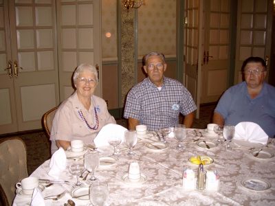Carolyn and Nick Meistrell with Charles Stephens at the jazz brunch.
