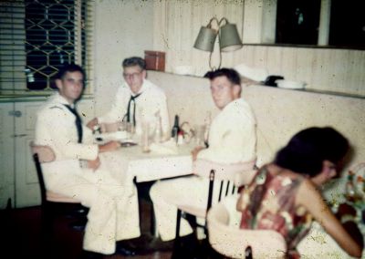 What a meal
I remember eating at this Chinese restaurant in Santo Domingo in 1963
All of the man hole covers were missing.  During a prior riot, they were taken up and used as weapons is what I heard.
Keywords: Tarrance